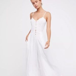 Free People Eileen White Jumpsuit